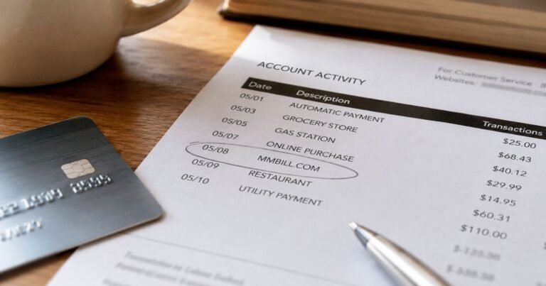 What are MMBILL.COM charges on bank statement